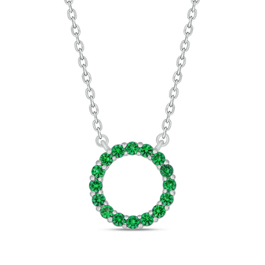 Emerald Circle Pendant necklace
