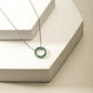 Emerald Circle Pendant necklace