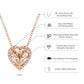 18K Gold Vermeil Morganite & Diamond Heart Necklace