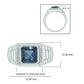 925 Sterling Silver Men's Natural Natural Gemstone & Diamond Ring