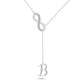 Initial Lariat Necklace - B