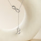 Initial Lariat Necklace - B