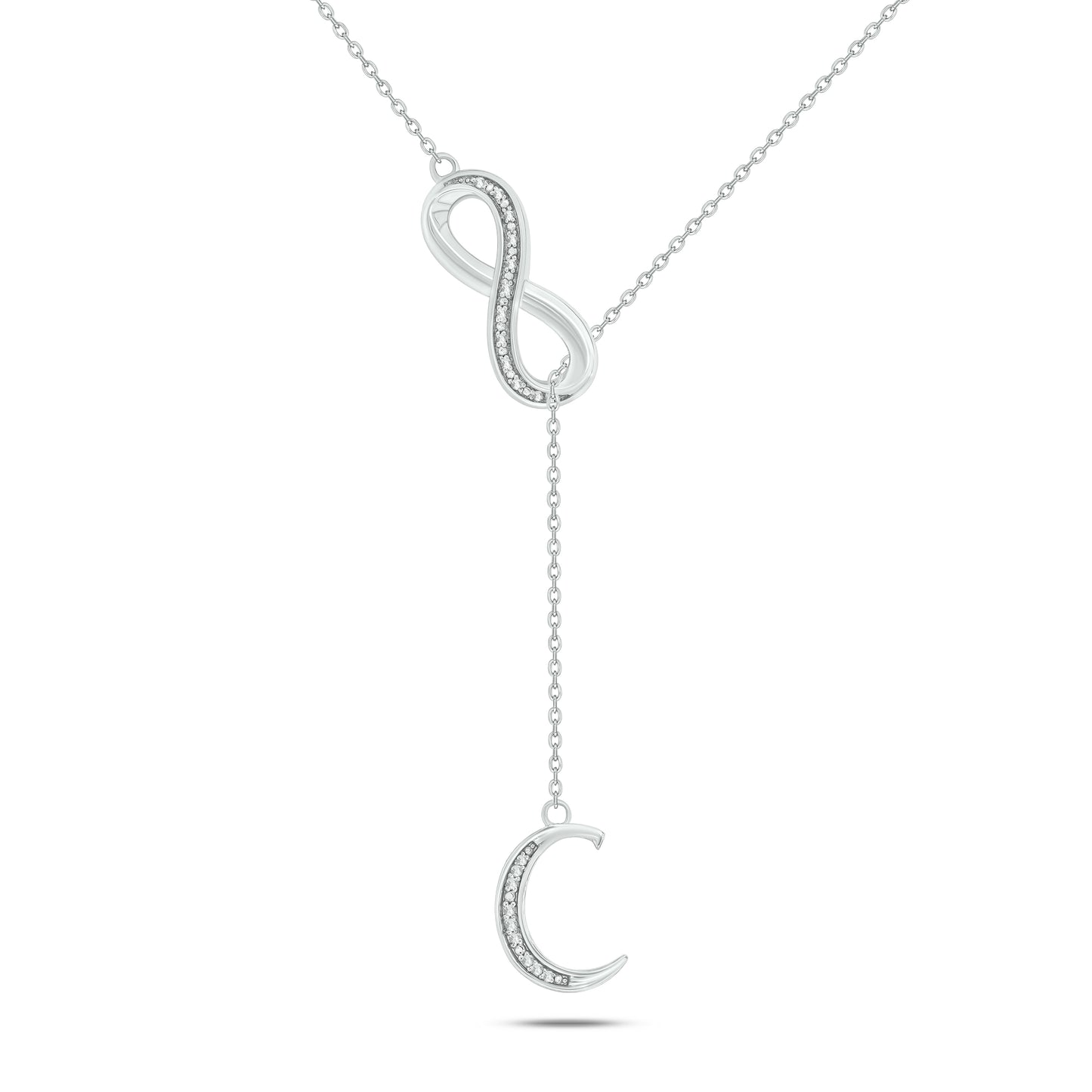 Initial Lariat Necklace - C