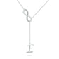 Initial Lariat Necklace - E