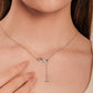 Initial Lariat Necklace - E
