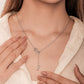 Initial Lariat Necklace - F