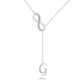 Initial Lariat Necklace - G