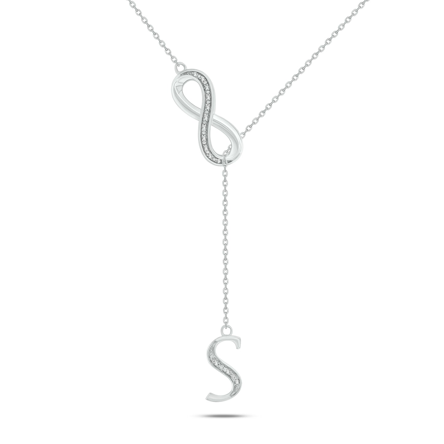 Initial Lariat Necklace - S
