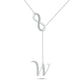 Initial Lariat Necklace - W