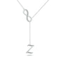 Initial Lariat Necklace - Z