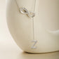 Initial Lariat Necklace - Z