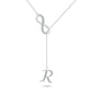 Initial Lariat Necklace - R