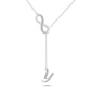 Initial Lariat Necklace - Y