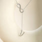 Initial Lariat Necklace - Y