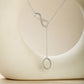 Initial Lariat Necklace - O