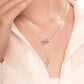 Initial Lariat Necklace - H