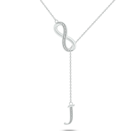 Initial Lariat Necklace - J