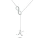 Initial Lariat Necklace - K