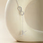 Initial Lariat Necklace - K