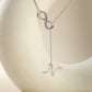 Initial Lariat Necklace - N