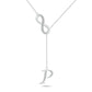 Initial Lariat Necklace - P