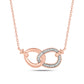 Diamond Interlocking Infinity Necklace