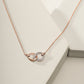 Diamond Interlocking Infinity Necklace