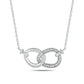 Diamond Interlocking Infinity Necklace