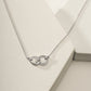 Diamond Interlocking Infinity Necklace