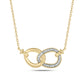 Diamond Interlocking Infinity Necklace