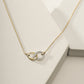 Diamond Interlocking Infinity Necklace