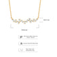 10KT Gold, Scatter Baguette Diamond Layering Necklace