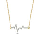 14KT Gold & Diamond Stunning Heart Beat Necklace