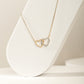 Diamond Interlocking Heart Necklace