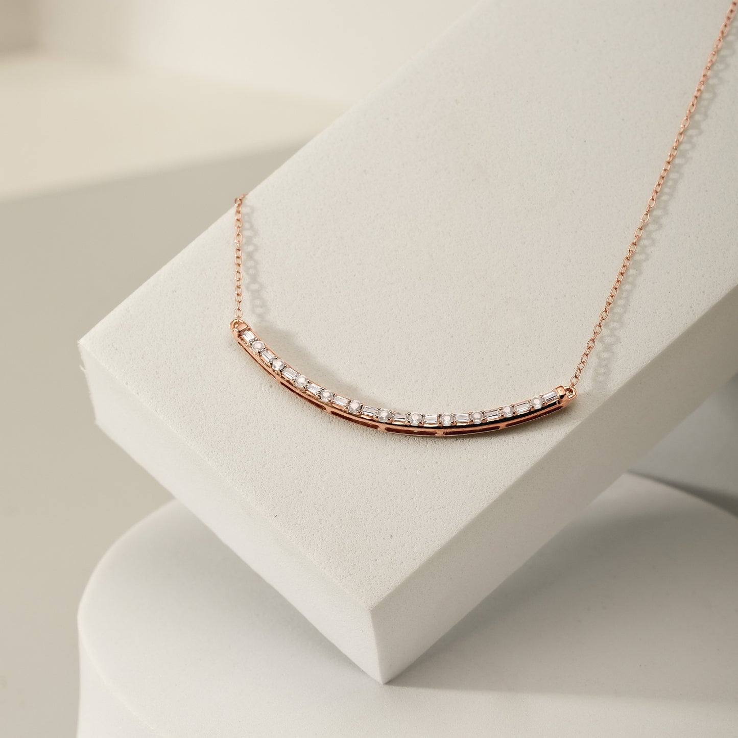 Diamond Bar Necklace
