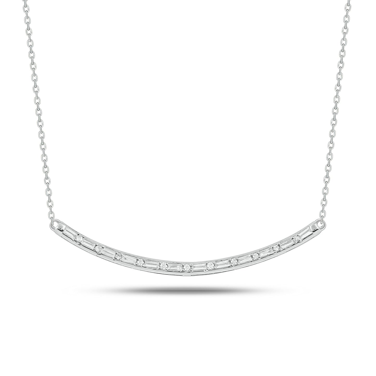 Diamond Bar Necklace