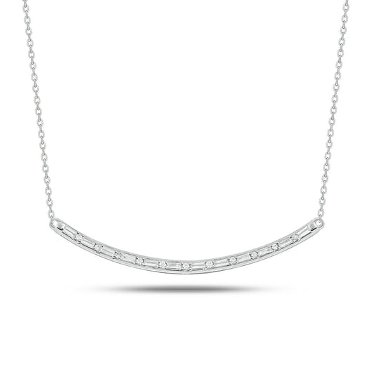 Diamond Bar Necklace