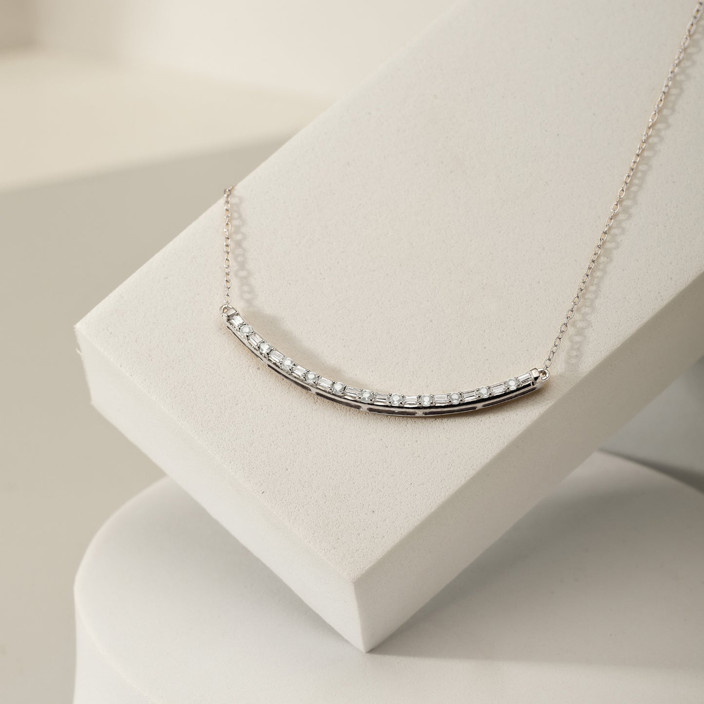 Diamond Bar Necklace