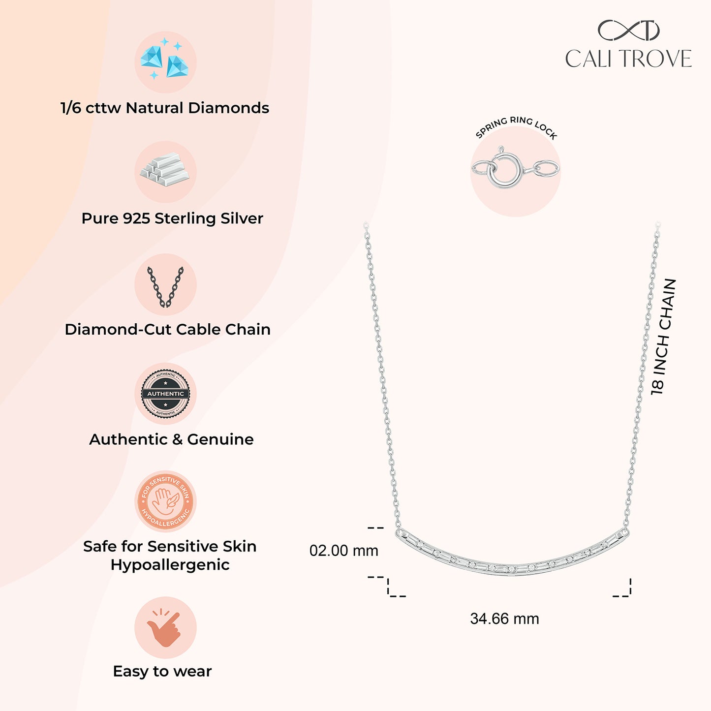 Diamond Bar Necklace