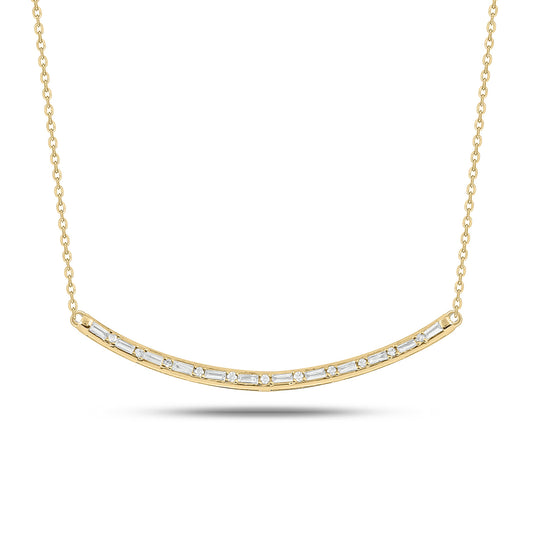 Diamond Bar Necklace