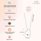Gemstone heart necklace