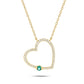 Gemstone heart necklace