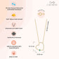 Gemstone heart necklace