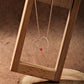Gemstone heart necklace