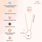 Gemstone heart necklace