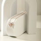 Diamond Bow Necklace in 18K Rose Gold Vermeil Plated Silver