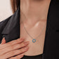 Blue diamond Circle Pendant