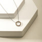 Chocolate Diamond Circle Pendant