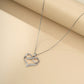 10K Gold Diamond Infinity Heart Pendant Necklace