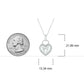 Lock Heart Pendant in 925 Sterling Silver